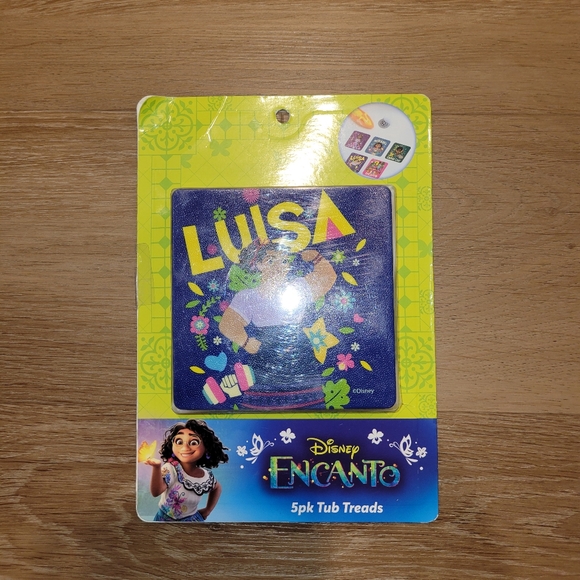 Disney Encanto Isabela 5 Pack Tub Treads 5X5 Inch Squares New - Picture 2 of 6